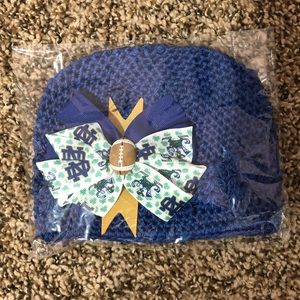 NIP Notre Dame baby beanie handmade